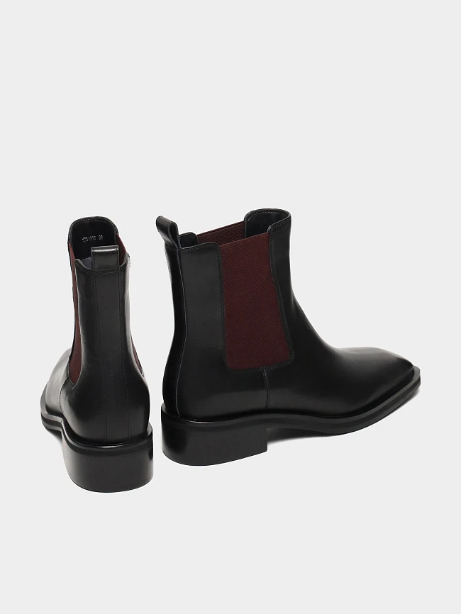 Полусапоги женские демисезонные, цвет черный, натуральная кожа 1731013 | 4