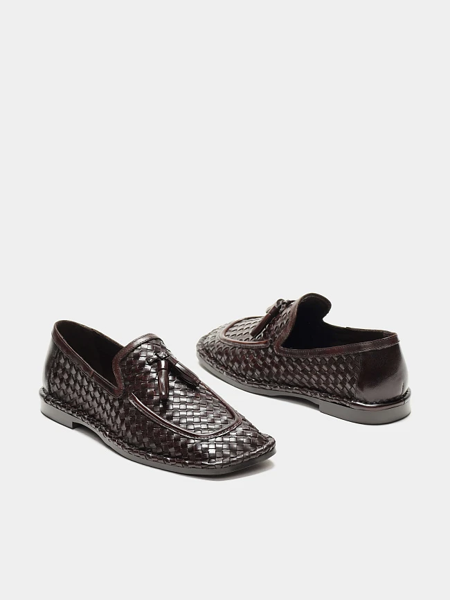 Лоферы женские всесезонные, цвет коричневый, натуральная кожа 1821793 | 2