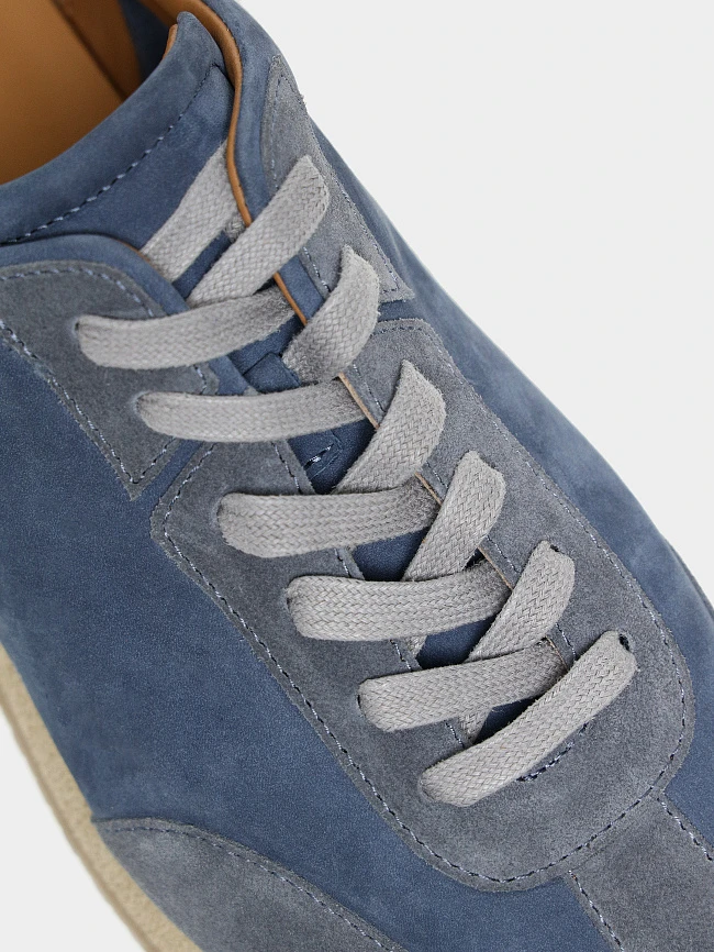 Кроссовки мужские демисезон; лето;, цвет синий, натуральный нубук/натуральный спилок M1782700 | 5