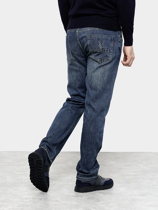 Кроссовки мужские демисезонные, цвет синий, натуральная кожа/натуральный спилок M1782056-1 | 7