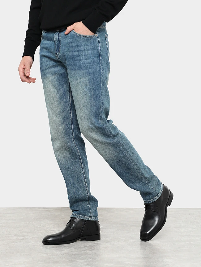 Ботинки мужские демисезонные, цвет черный, натуральная кожа M1022993 | 7