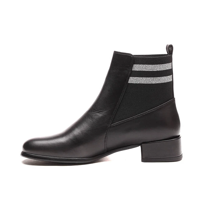 Ботинки 942303-1 женские цвет черный, натуральная кожа 942303-1        | 4