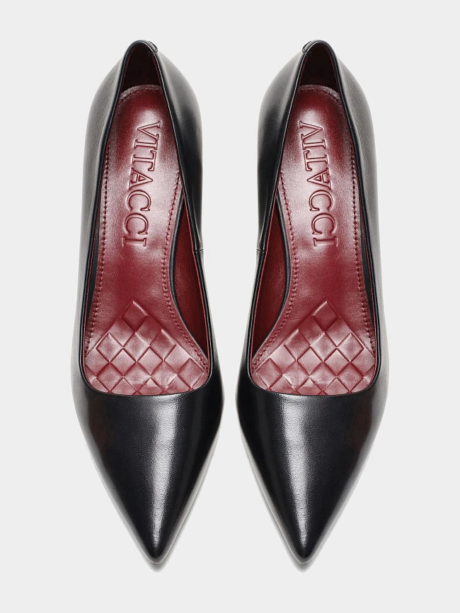 Туфли женские всесезонные, цвет черный, натуральная кожа 497003-2 | 5