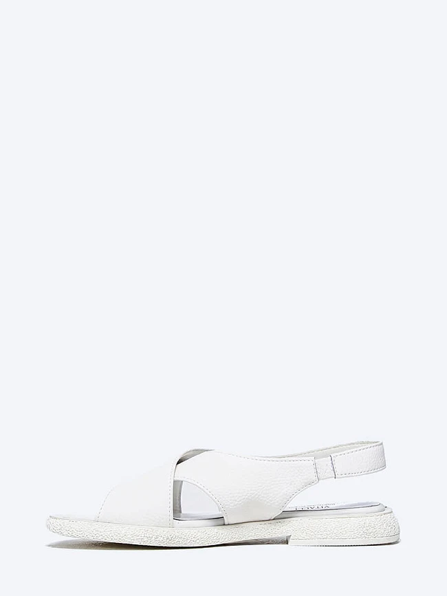 Сандалии женские летние, цвет белый, натуральная кожа и полимерные материалы 1849802 | 3