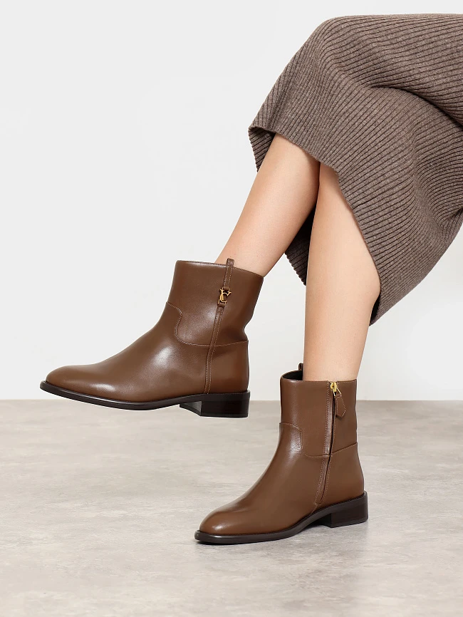 Полусапоги женские демисезонные, цвет мокко, натуральная кожа 1494502 | 7