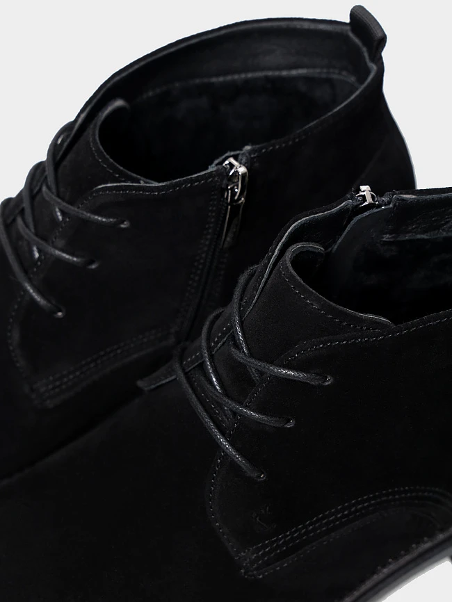 Ботинки мужские зимние, цвет черный, натуральный спилок M1782558M | 6