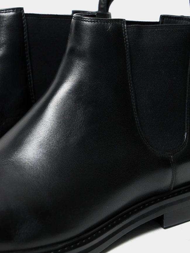 Ботинки мужские демисезонные, цвет черный, натуральная кожа M254292 | 6