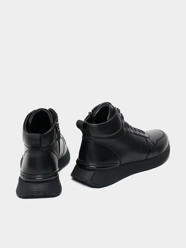 Ботинки мужские зимние, цвет черный, натуральная кожа M1782605M | 4