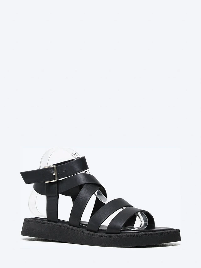 Сандалии женские летние, цвет черный, натуральная кожа 136756 | 1