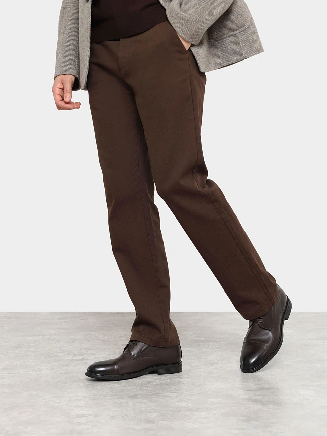 Полуботинки мужские демисезонные, цвет коричневый, натуральная кожа M24VC081 | 7