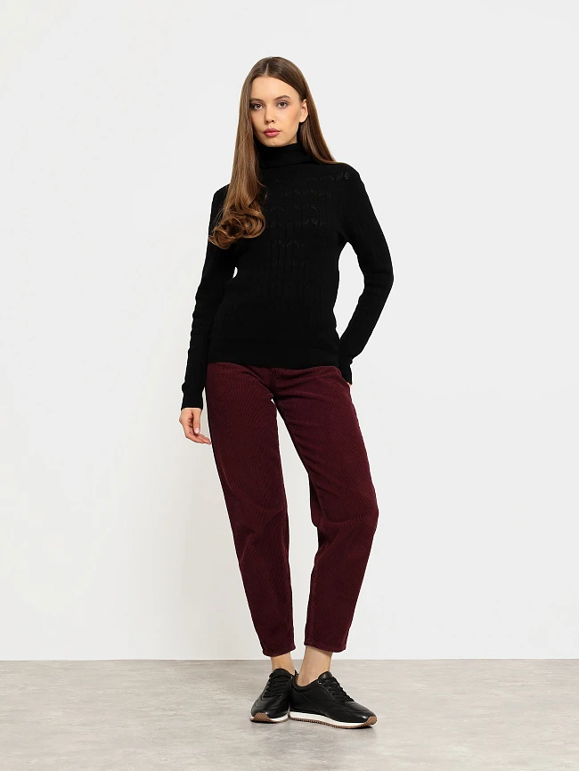 Кроссовки женские демисезонные, цвет черный, натуральная кожа 1013739 | 8