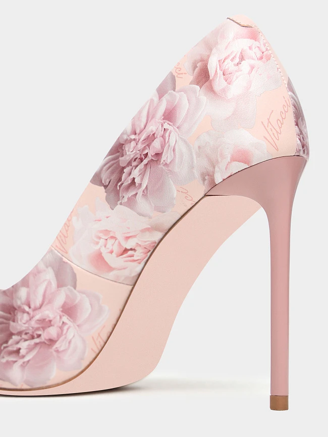 Туфли женские всесезонные, цвет пудровый, натуральная кожа 1494987F | 5