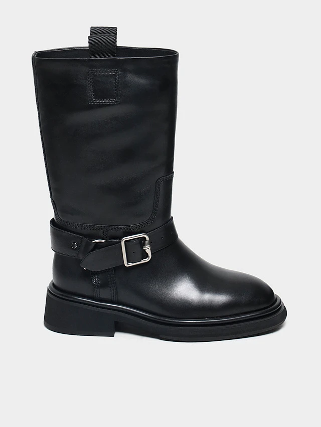 Сапоги женские зимние, цвет черный, натуральная кожа 1821053M-1 | 1