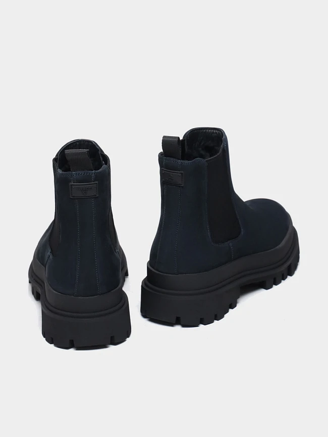 Ботинки мужские зимние, цвет синий, натуральный нубук M1022569M | 3