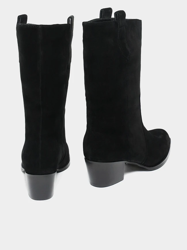 Сапоги женские зимние, цвет черный, натуральный спилок 642300M | 6