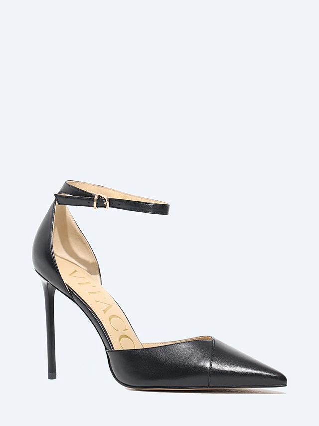 Туфли женские всесезонные, цвет черный, натуральная кожа 1493099 | 1