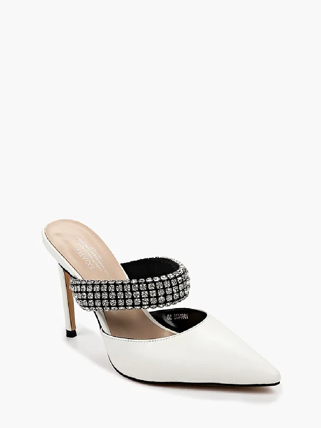 Мюли женские летние, цвет белый, искусственная кожа 1397438 | 1