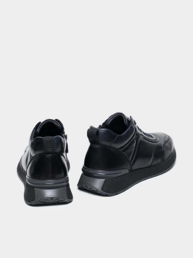 Кроссовки мужские зимние, цвет синий, натуральная кожа M254220M | 3