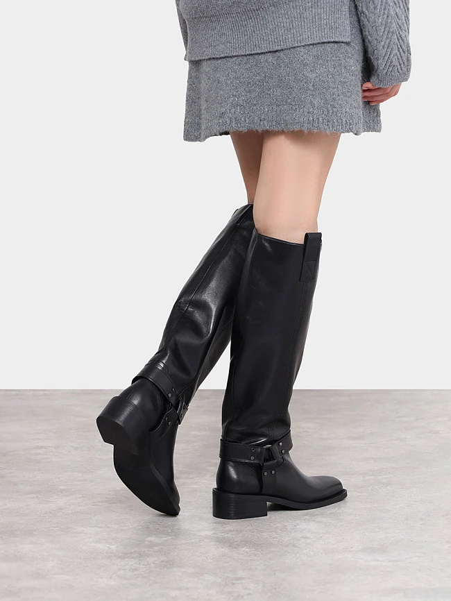 Сапоги женские зимние, цвет черный, натуральная кожа 1821129M | 7