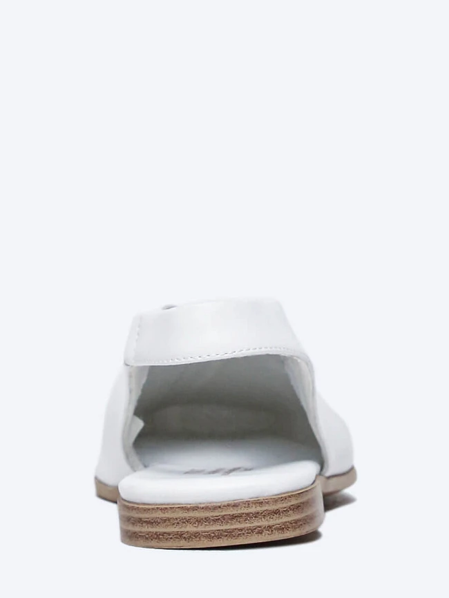 Туфли женские летние, цвет белый, натуральная кожа и полимерные материалы 1849793 | 5