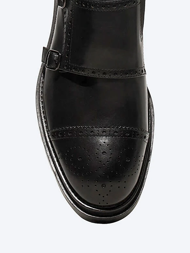 Туфли мужские всесезонные, цвет черный, натуральная кожа M1782551 | 2