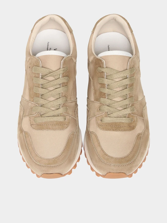 Кроссовки женские демисезонные, цвет мокко, натуральный спилок/текстиль 3630203 | 5