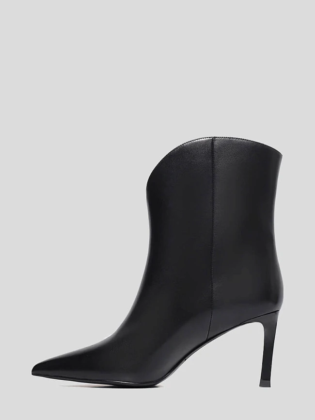 Полусапоги женские демисезонные, цвет черный, натуральная кожа 1730250 | 3