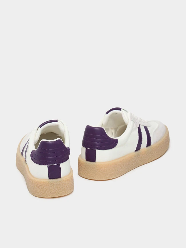 Кеды женские демисезонные, цвет молочный, текстиль/натуральный спилок 3630212 | 4