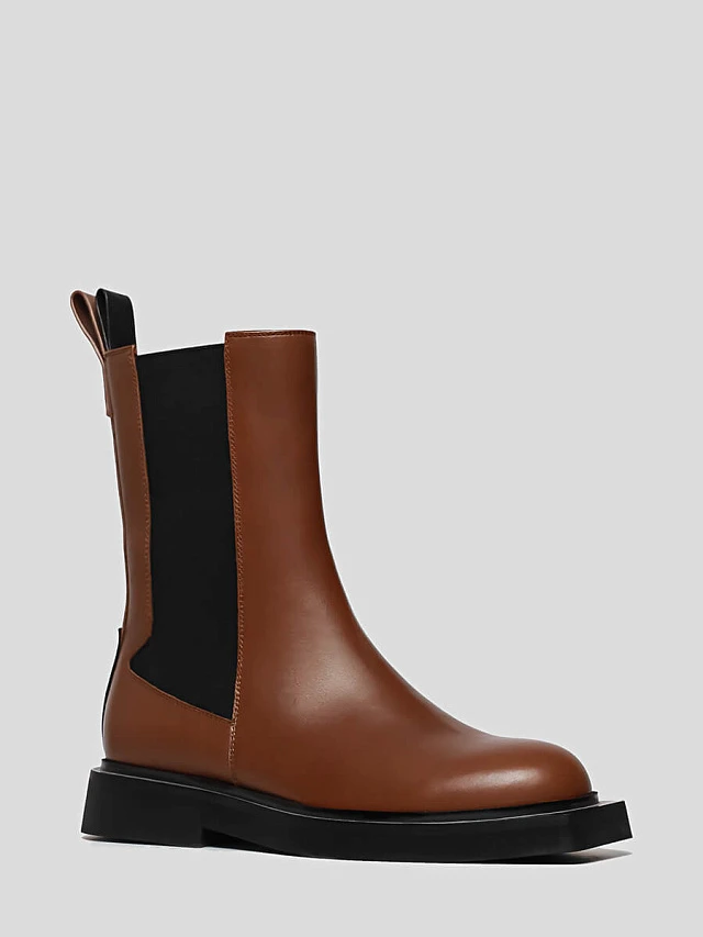 Полусапоги 1411233 женские цвет коричневый, натуральная кожа 1411233         | 1