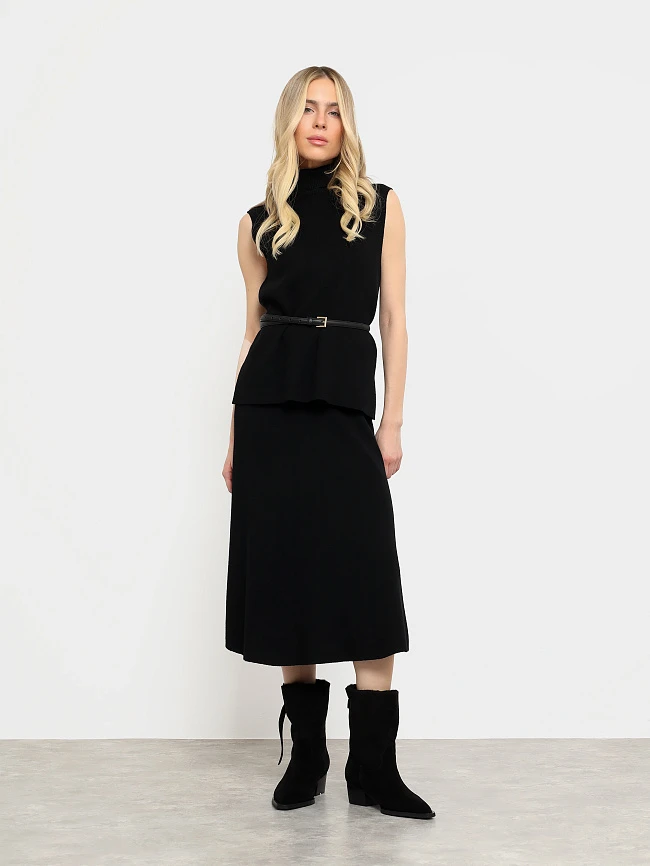 Полусапоги женские зимние, цвет черный, натуральный спилок 1731193M | 7