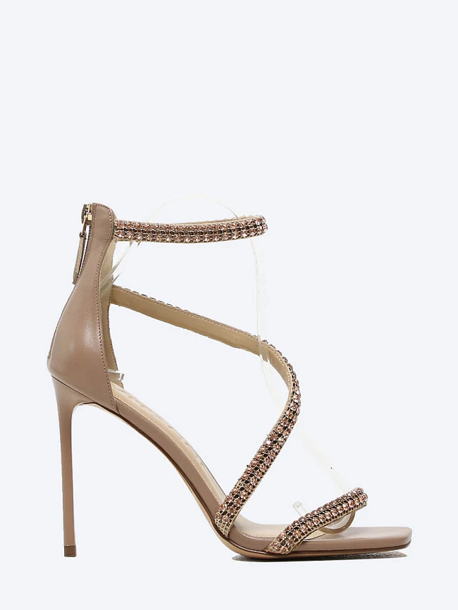 Босоножки женские летние, цвет бежевый, натуральная кожа 1493393 | 2