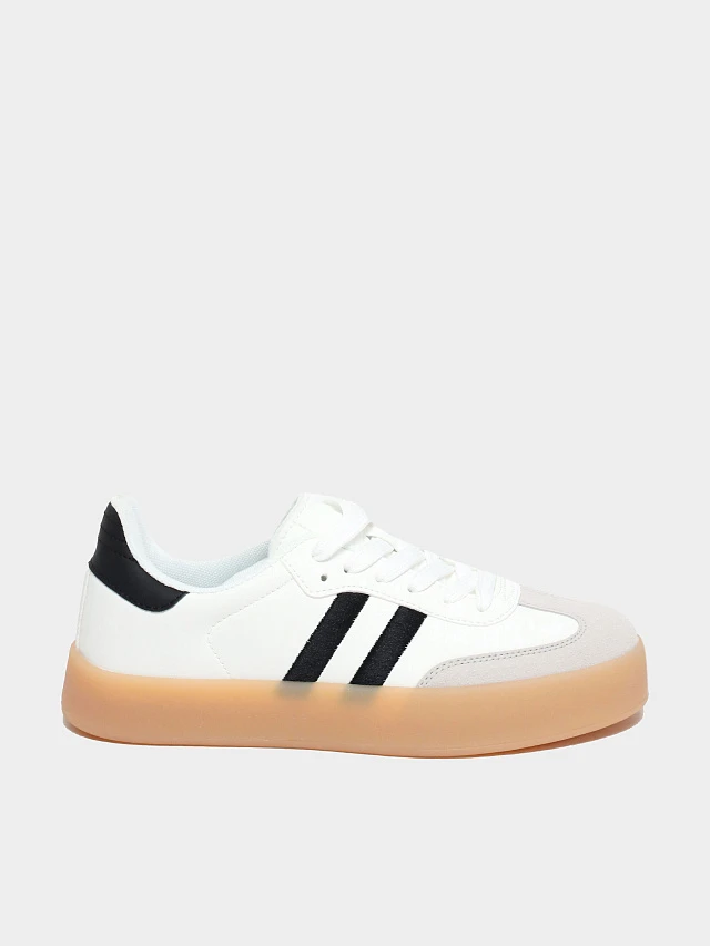 Кеды женские демисезонные, цвет белый, искусственная кожа/натуральный спилок 5710160 | 1