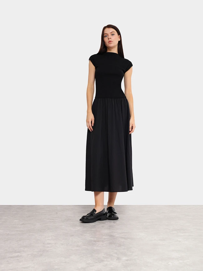 Лоферы женские всесезонные, цвет черный, натуральная кожа и полимерные материалы 1849340 | 12