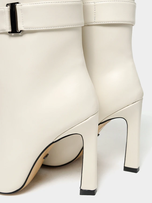 Полусапоги женские всесезонные, цвет молочный, натуральная кожа 6550455 | 6