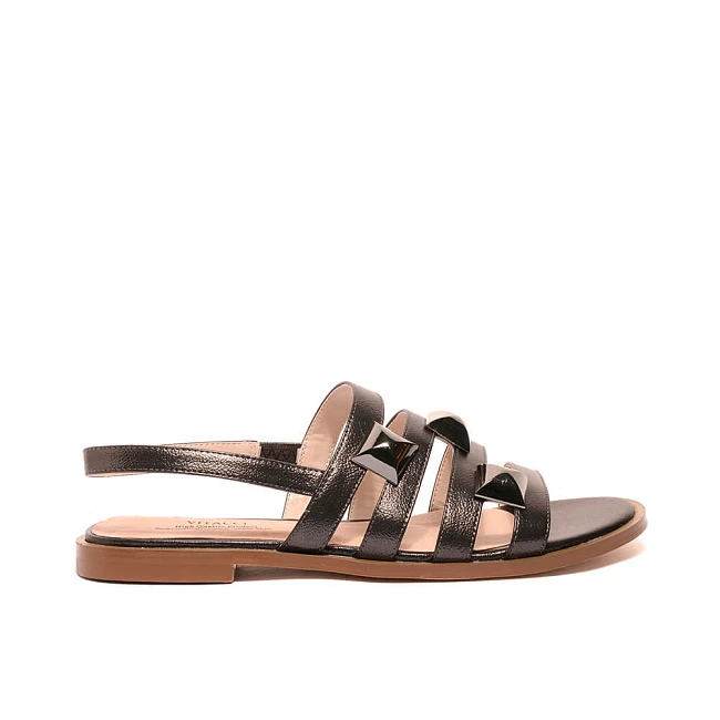 Сандалии 1842118 женские цвет бронзовый, искусственная кожа 1842118         | 2