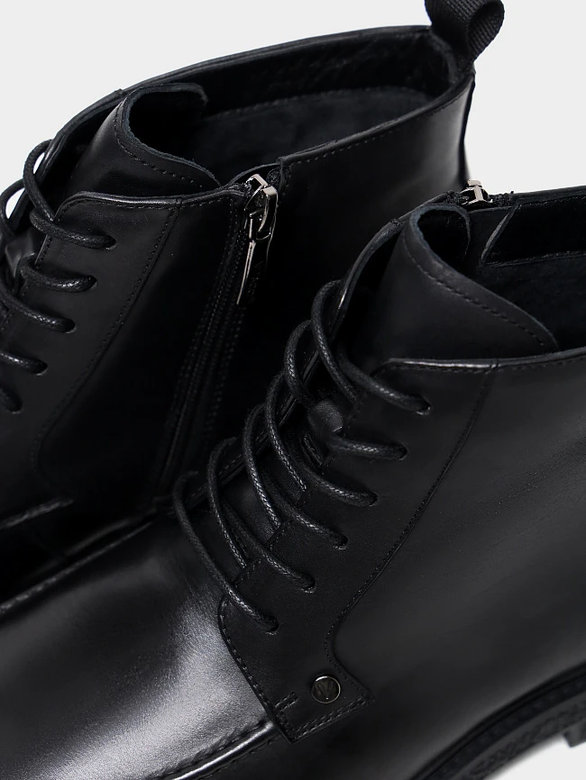 Ботинки мужские демисезонные, цвет черный, натуральная кожа M1782537 | 6