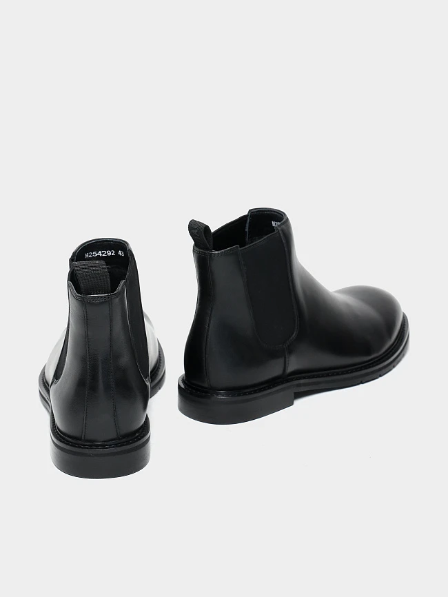 Ботинки мужские демисезонные, цвет черный, натуральная кожа M254292 | 4