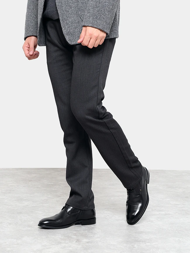 Ботинки мужские демисезонные, цвет черный, натуральная кожа M1782161-1 | 6