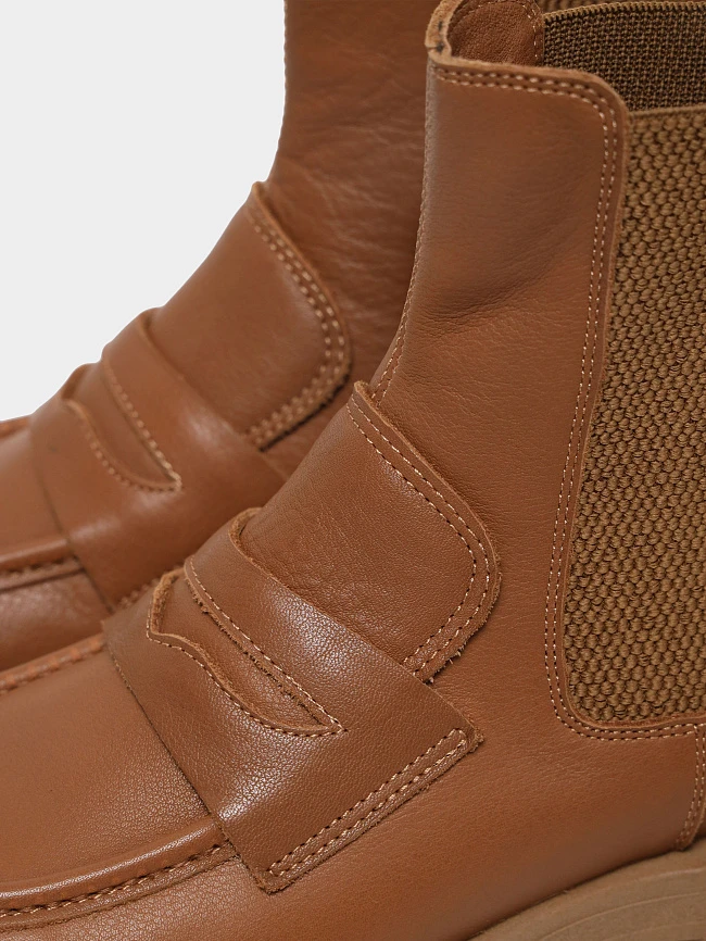 Ботинки женские демисезонные, цвет рыжий, натуральная кожа 1221253 | 7