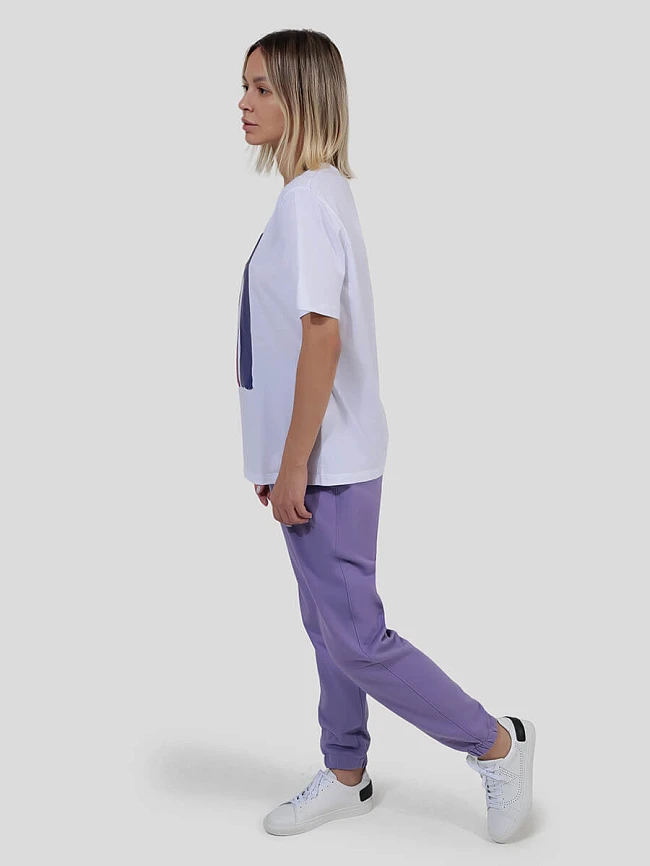 Костюм спортивный (футболка+брюки) женские всесезонные TEset06-17 | 2