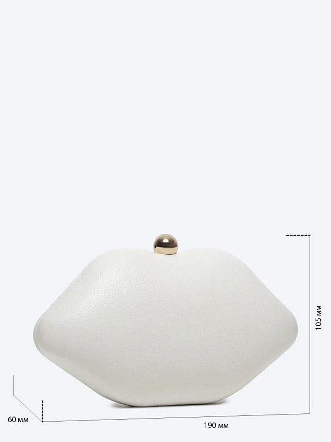 Клатчи C1107-02P женские цвет белый, искусственная кожа C1107-02P | 2