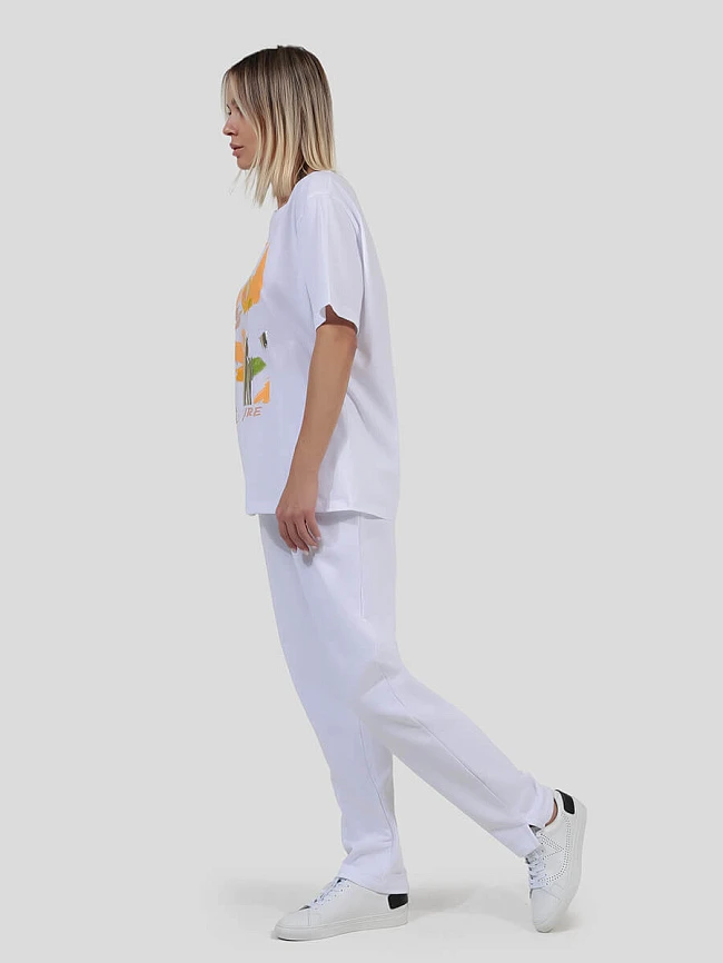 Костюм спортивный (футболка+брюки) женские всесезонные TEset04-12 | 2