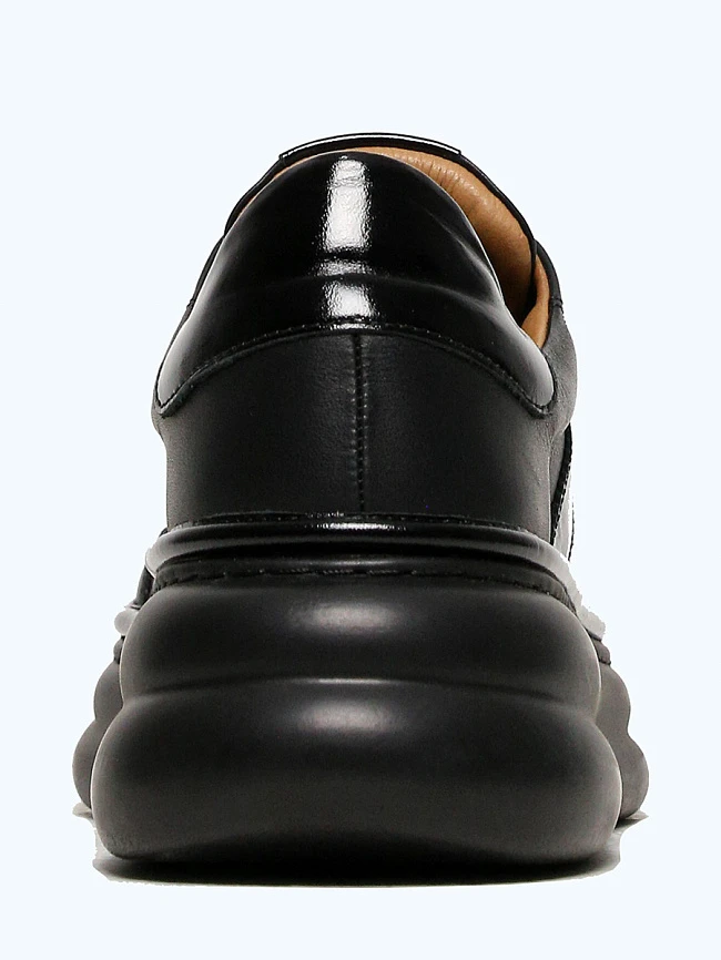 Кроссовки женские демисезонные, цвет черный, натуральная кожа 1221535 | 6