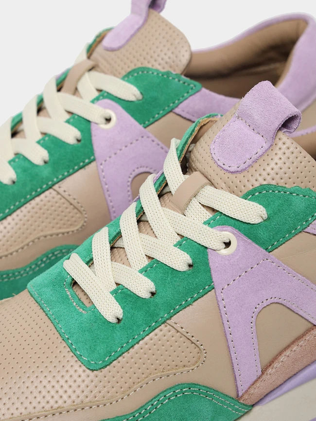 Кроссовки женские демисезонные, цвет мультиколор, натуральная кожа/натуральный спилок 1221475 | 7