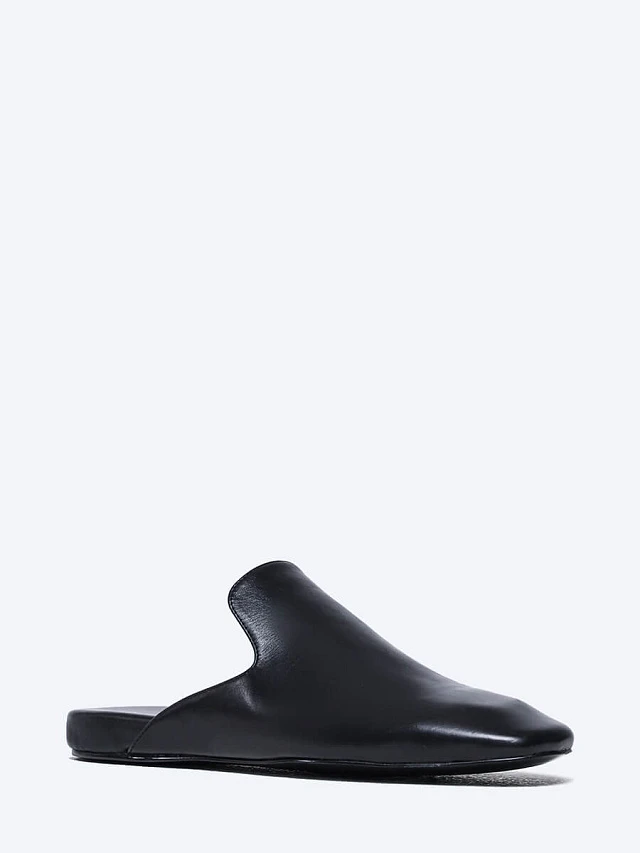 Мюли женские летние, цвет черный, натуральная кожа 1821404 | 1