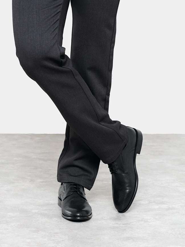 Полуботинки мужские всесезонные, цвет черный, натуральная кожа M1781835-1 | 8