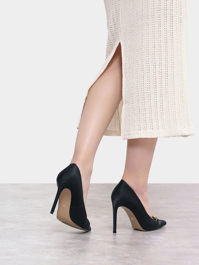 Туфли женские всесезонные, цвет черный, натуральная кожа 1494433 | 9