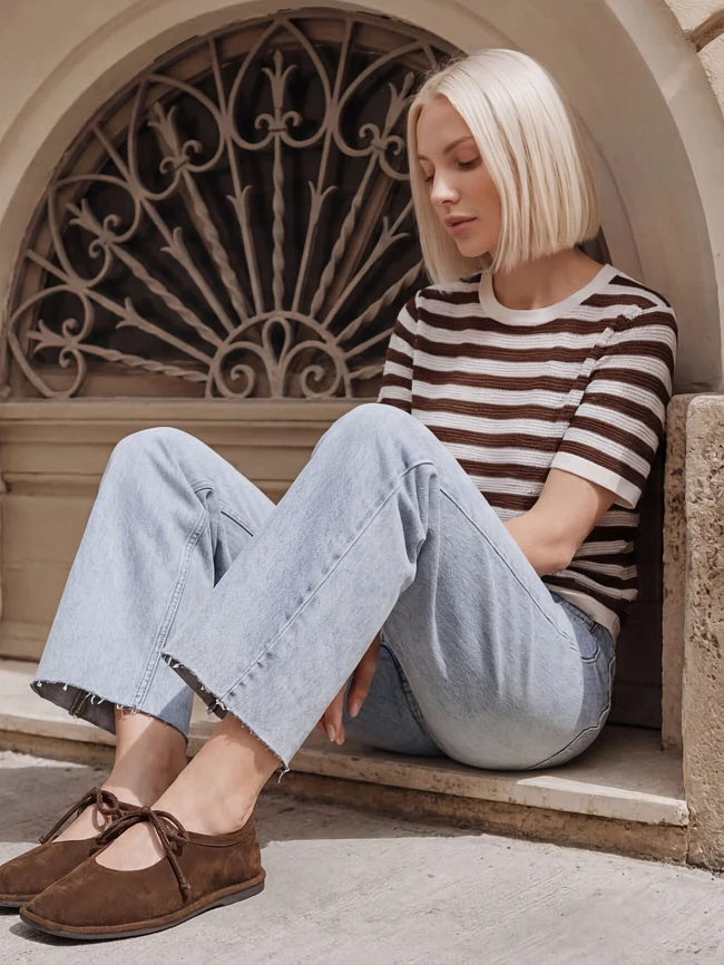 Джинсы женские всесезонные YLA004-10 | 4