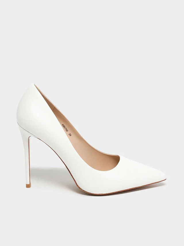 Туфли женские всесезонные, цвет белый, натуральная кожа 496756 | 1