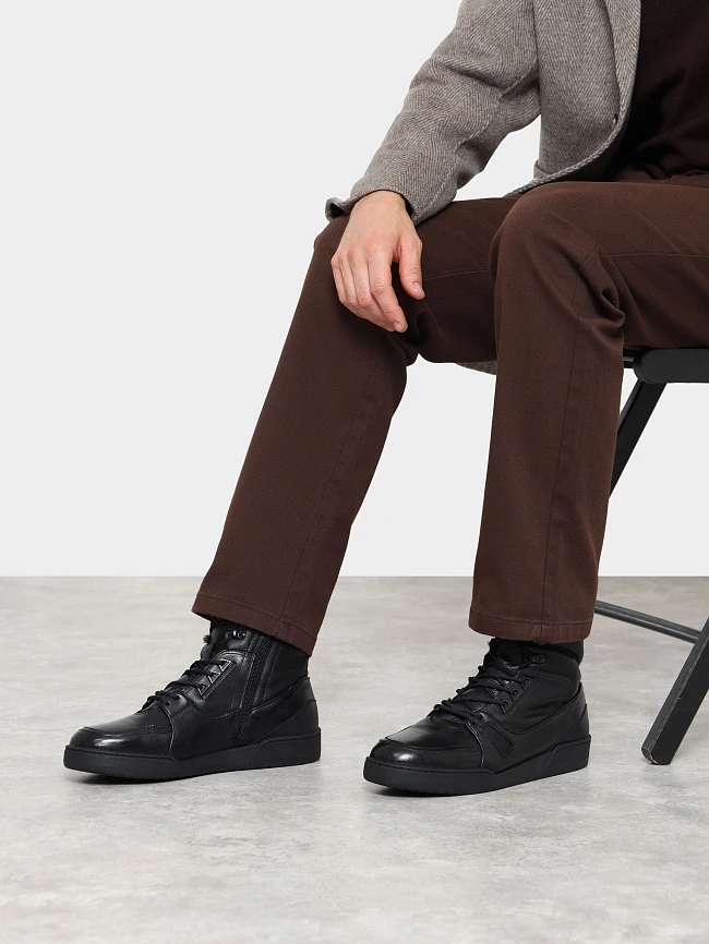 Ботинки мужские зимние, цвет черный, натуральная кожа M1781444M | 12